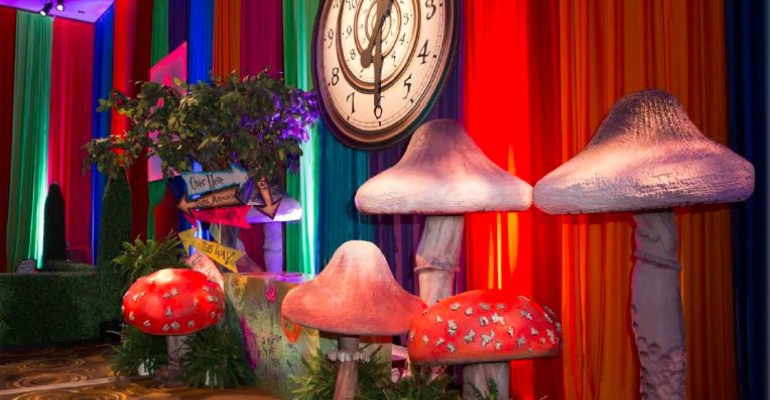 alice wonderland theme MGM Resorts Event Productions incentive
